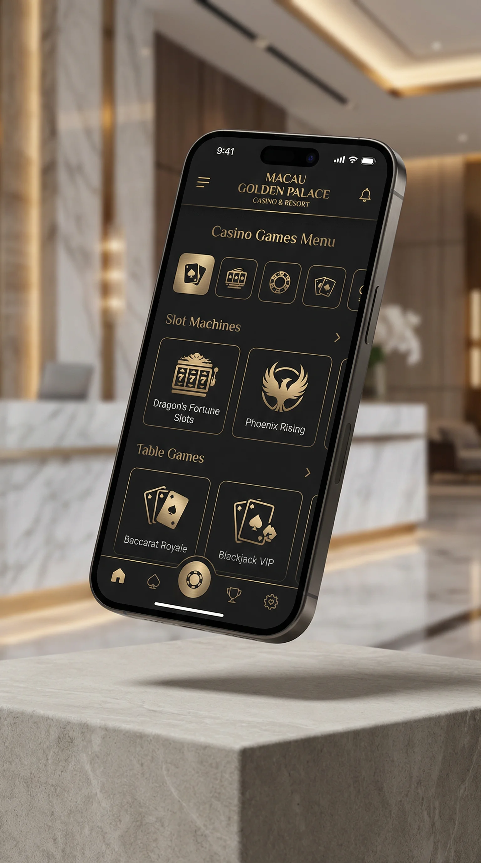 美女荷官手机APP界面展示