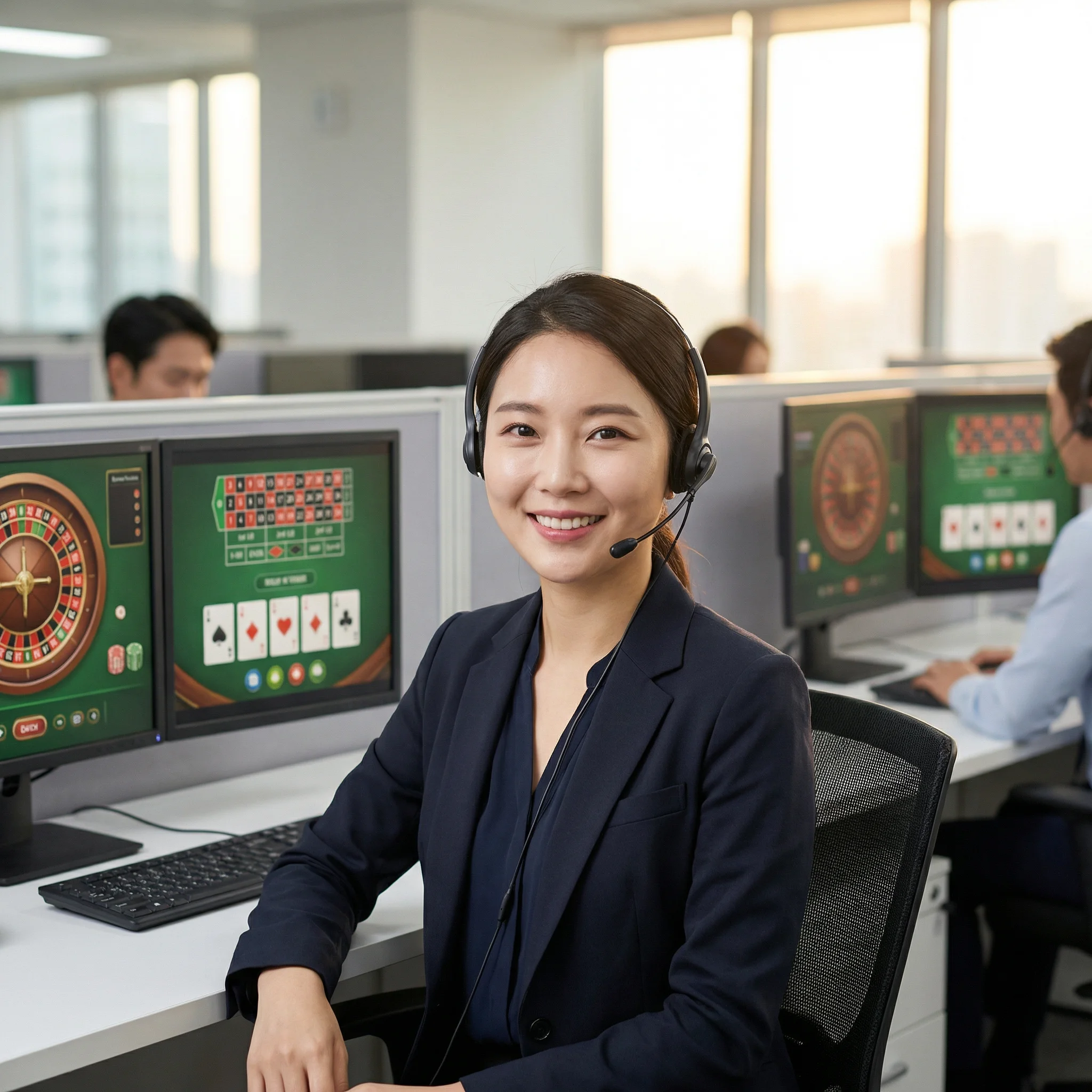 美女荷官专业客服团队